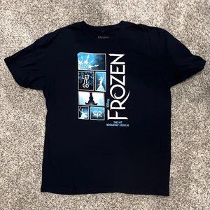 Disney Frozen the Musical Official Broadway Short Sleeve Crewneck Elsa Shirt